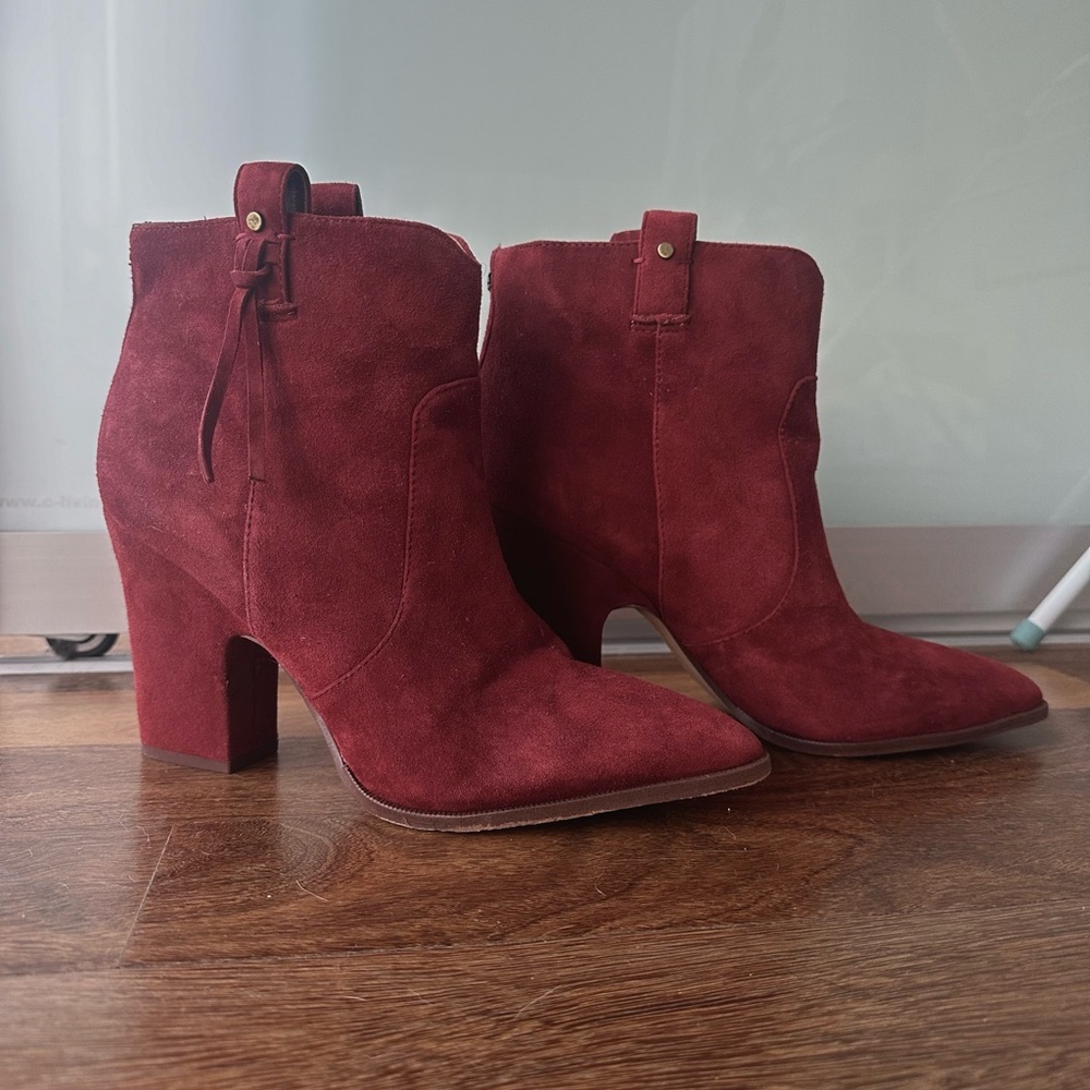 Sam Edelman suede ankle boots size 10